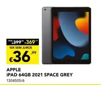 Radio Popular Apple IPad 64GB 2021 Space Gray promoção