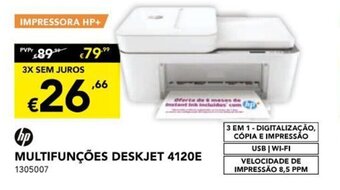Radio Popular HP Multifuncoes Deskjet promoção