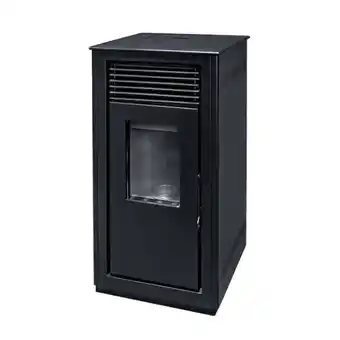 Brico Depôt Salamandra a pellet canalizável com wifi duppla 12 kw preta promoção