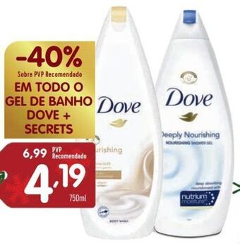 Minipreço Gel de banho dove promoção