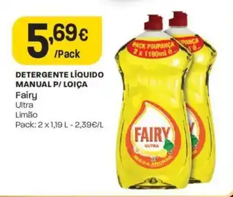 Intermarché Detergente Liquido Manual p/ Loica Fairy Ultra promoção