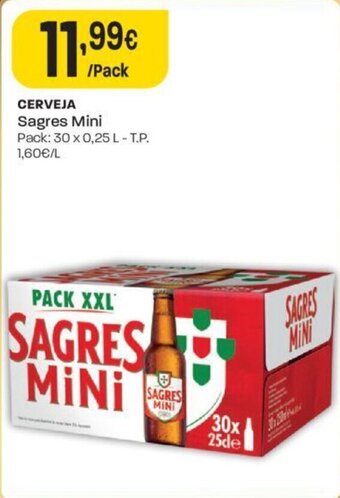 Intermarché Cerveja Sagres Mini promoção