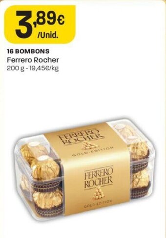 16 Bombons Ferrero Rocher 200g