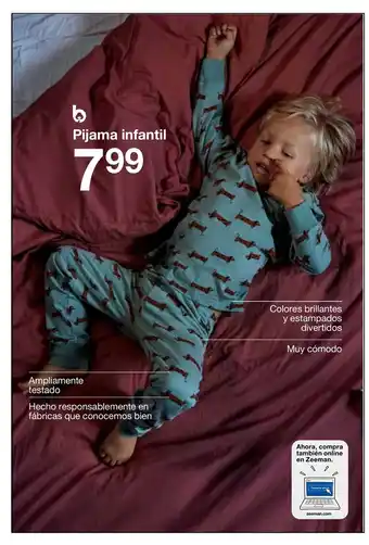 Zeeman Pijama Infantil promoção
