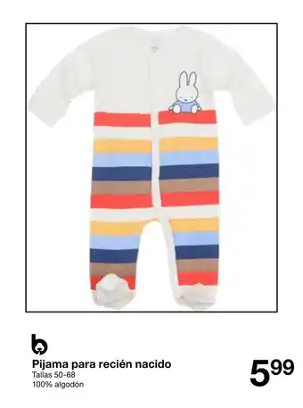 Zeeman Pijama para Recien Nacido tallas 50-68 promoção