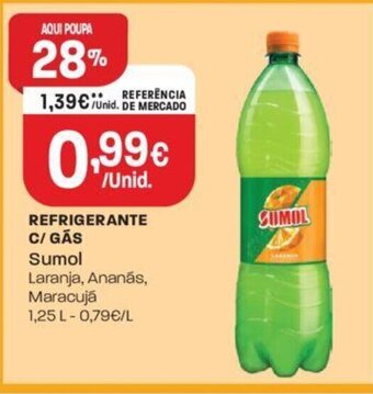 Intermarché Refrigerante c/ gas Sumol 1.25L promoção