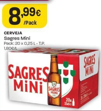Intermarché Cerveja Sagres Mini promoção