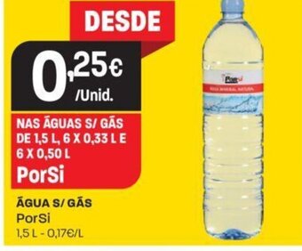 Intermarché Agua s/ Gas Porsi 1.5L promoção