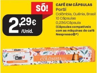 Intermarché Cafe em Capsulas Porsi promoção