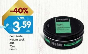 Minipreço Cera fixadora axe promoção