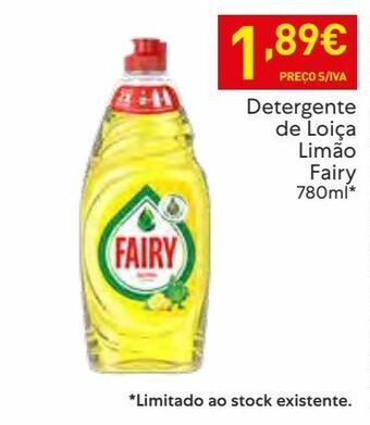 Recheio Detergente lavalouça fairy promoção