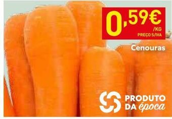 Recheio Cenouras promoção