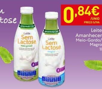 Recheio Leite semi desnatado amanhecer promoção