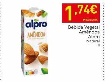 Recheio Bebida de amêndoa alpro promoção