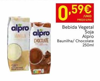 Recheio Bebidas naturais alpro promoção