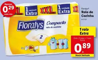 Lidl Floralys Rolo de Cozinha 1 Rolo promoção