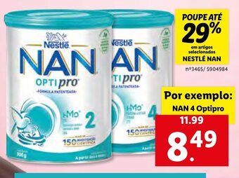 Lidl Nestlé Nan promoção