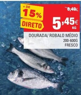 Continente Dourada/Robalo Médio 200-600g promoção