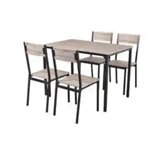 Conforama Conjunto mesa fixa e 4 cadeiras de cozinha caffe promoção