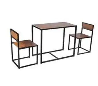 Conforama Conjunto mesa fixa e 2 cadeiras de cozinha duo i promoção