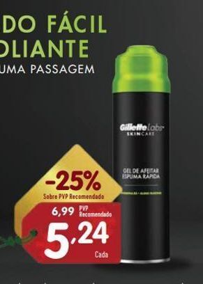 Minipreço Gel de barbear gillette promoção