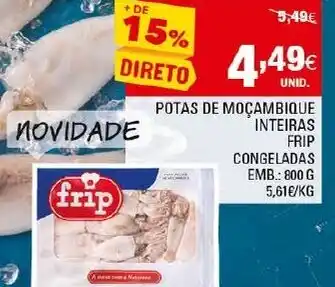 Potas de Moçambique Inteiras Frip Congeladas 800g