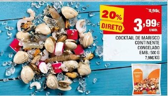 Continente Cocktail de Marisco Continente Congelado 500g promoção