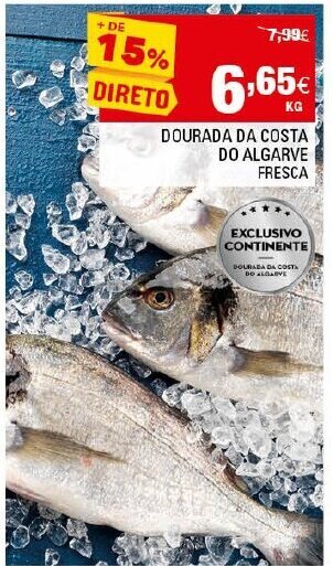 Continente Dourada da Costa do Algarve Fresca promoção