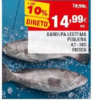 Continente Garoupa Legítima Pequena 0,7-3kg promoção