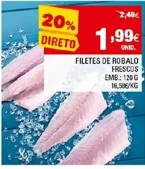 Continente Filetes de Robalo Frescos 120g promoção