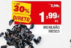 Continente Mexilhão Fresco promoção