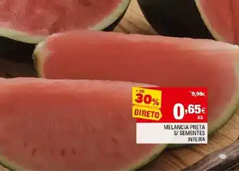 Continente Melancia Preta S/Semente Inteira promoção