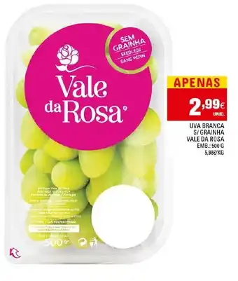 Continente Uva Branca S/ Grainha Valeda Rosa 500g promoção
