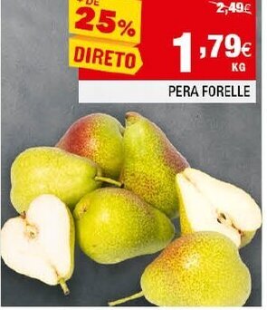 Continente Pera Forelle promoção
