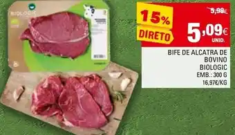 Continente Bife de Alcatra de Bovino Biologic 300g promoção