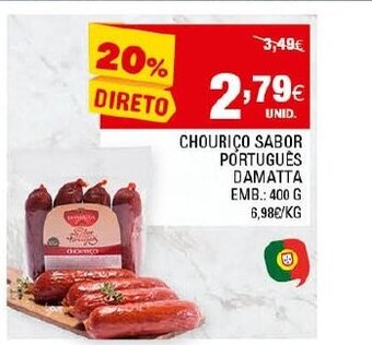 Continente Chouriço Sabor Português Damatta 400g promoção
