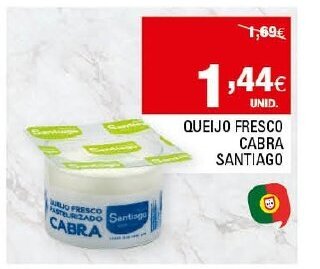 Continente Queijo Fresco Cabra Santiago promoção