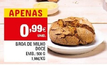 Continente Broa de Milho Doce 500g promoção