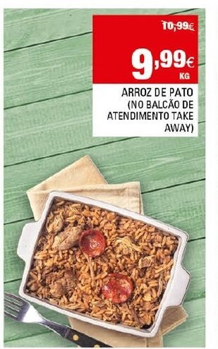 Continente Arroz de Pato promoção