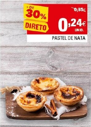 Continente Pastel de Nata promoção