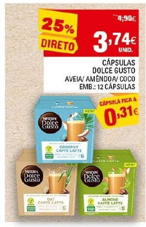 Continente Cápsulas Dolce Gusto 12 Cápsulas promoção