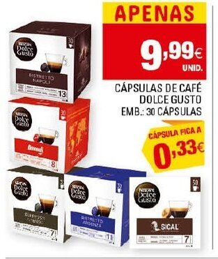 Continente Cápsulas de Café Dolce Gusto 30 Cápsulas promoção