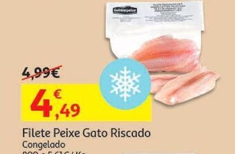 Auchan Filete peixe gato riscado congelado 800 gr promoção