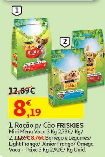 Auchan Ração cão friskies promoção