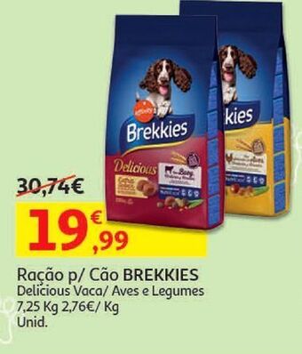 Auchan Ração cão brekkies promoção