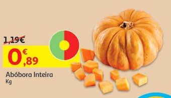 Auchan Abóbora inteira kg promoção