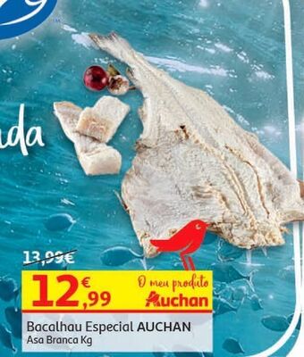 Auchan Bacalhau especial auchan prod controlada asa branca kg promoção