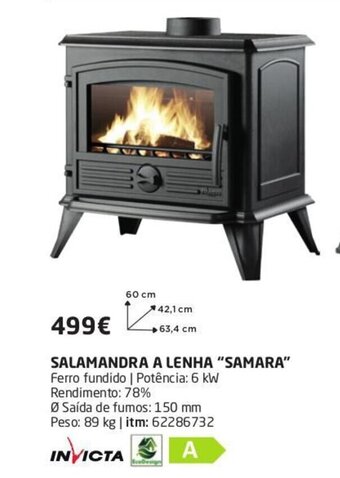 Bricomarché Salamandra a Lenha "Samara" promoção