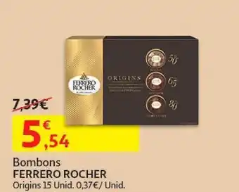 Auchan Bombons ferrero rocher origins 15 un promoção