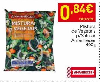 Verduras congeladas amanhecer